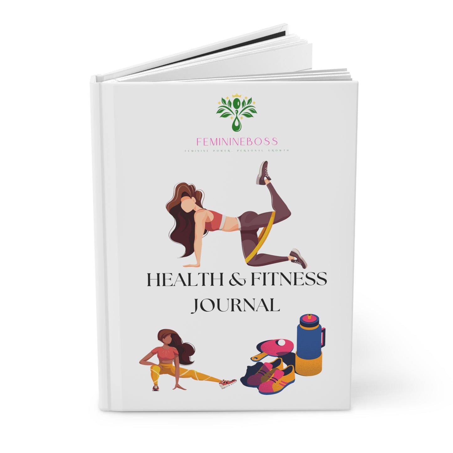 Health & Fitness Hardcover Journal