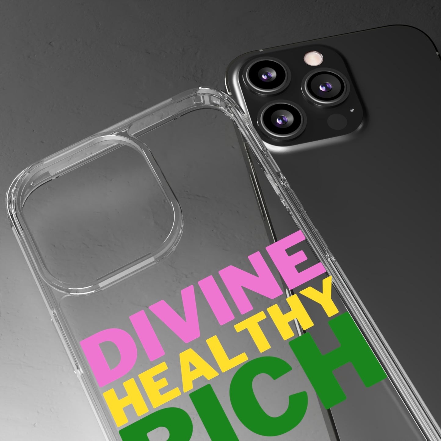 Divine Healthy Rich Affirmation Phone Case