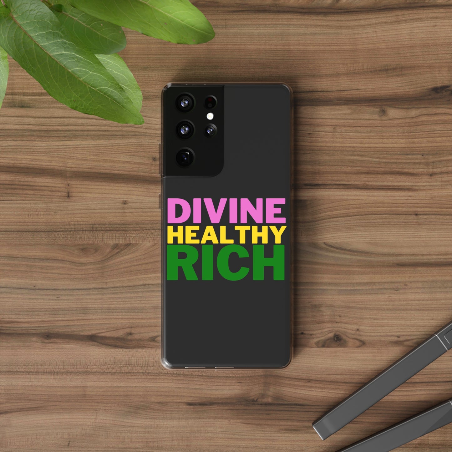 Divine Healthy Rich Affirmation Phone Case