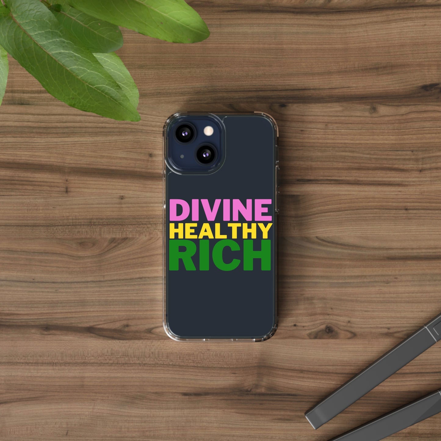 Divine Healthy Rich Affirmation Phone Case