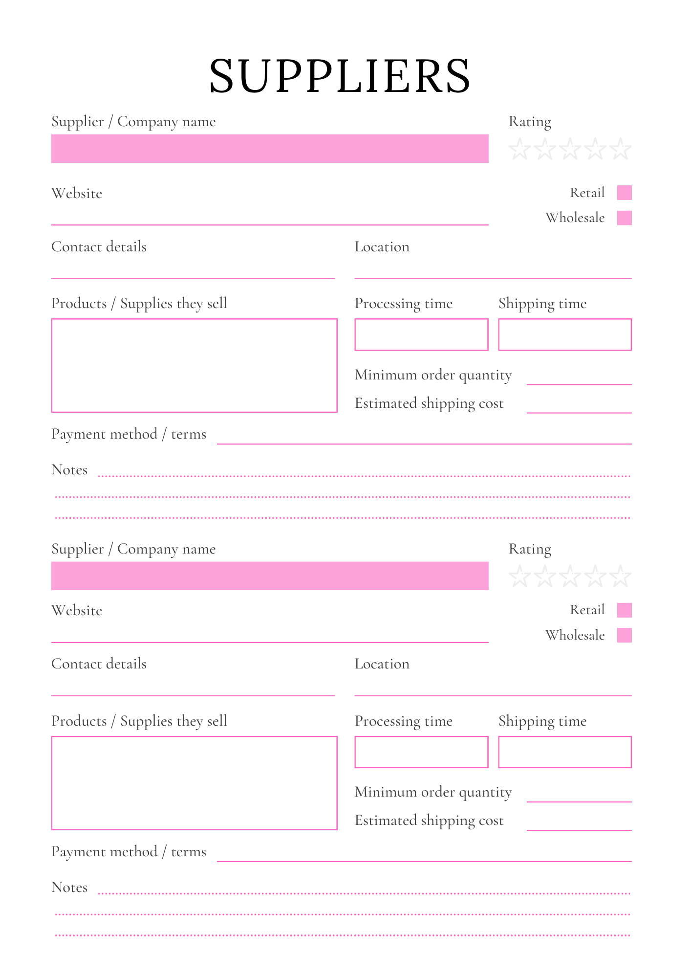 Workbook - Business Planner